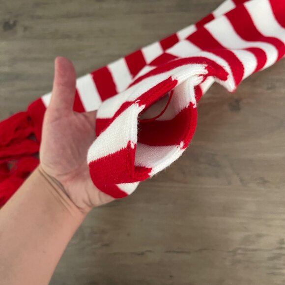 Lots a Lites Novelty Flashing Lights Scarf Christmas Tree Fringe - Picture 4 of 9